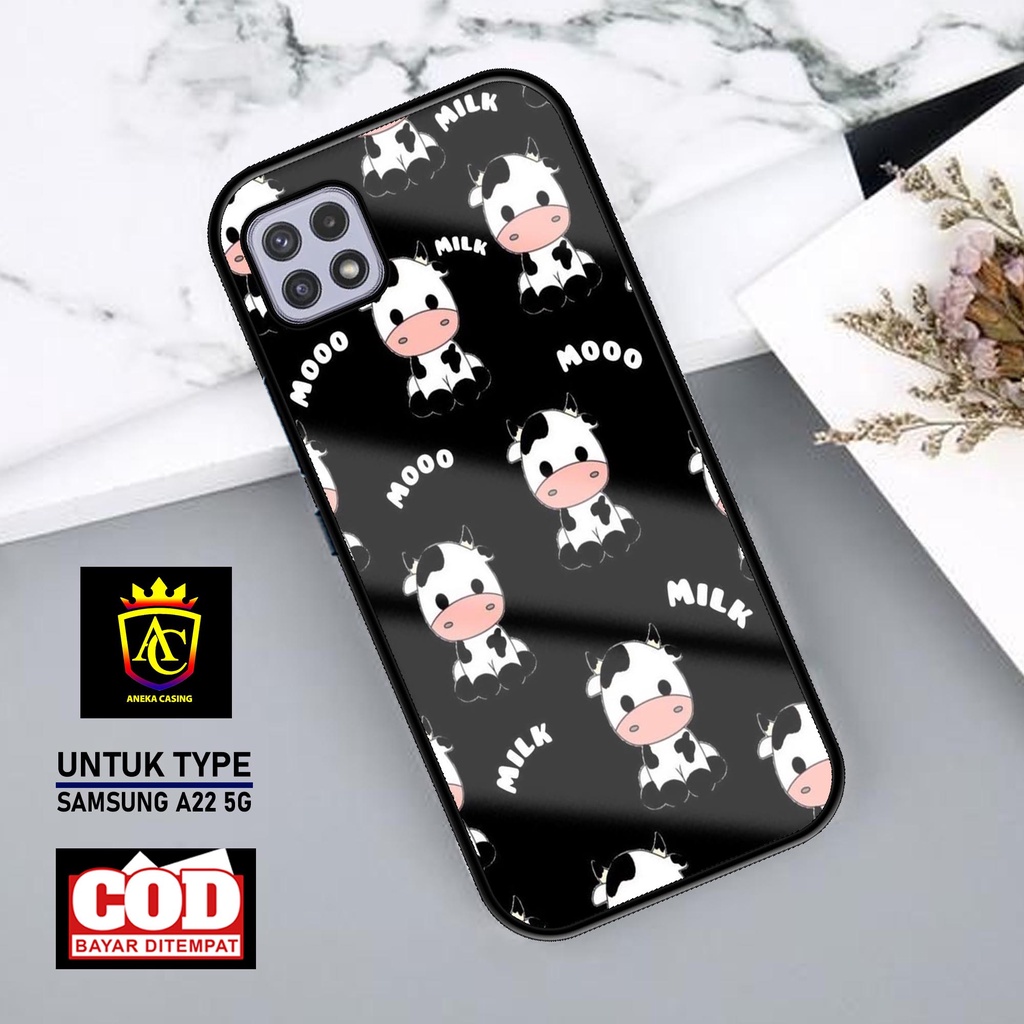 Case Samsung A22 5G Casing Samsung A22 5G Aneka Case [Milk] Case Glossy Case Aesthetic Custom Case A