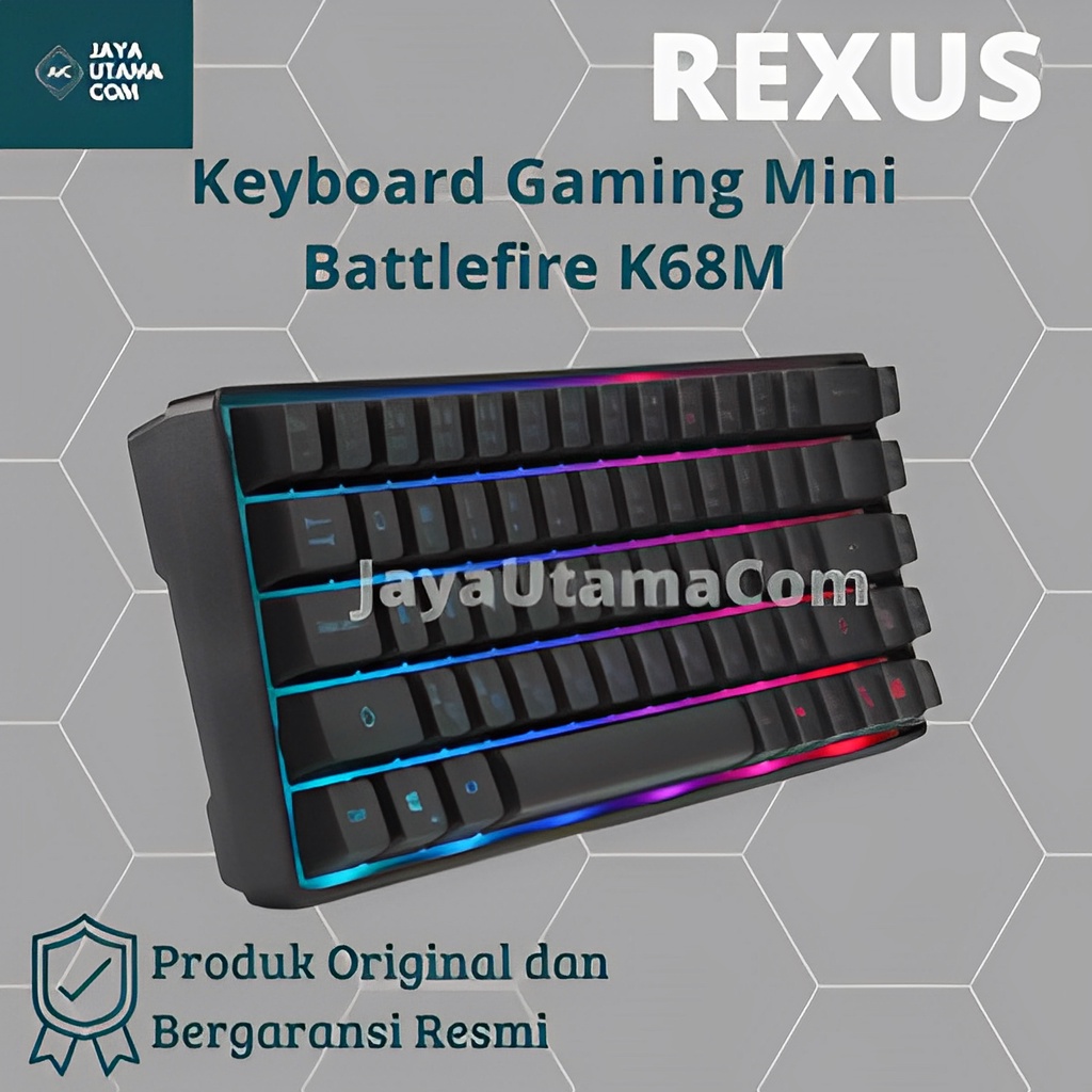 Rexus Keyboard Gaming Mini Battlefire K68M Original