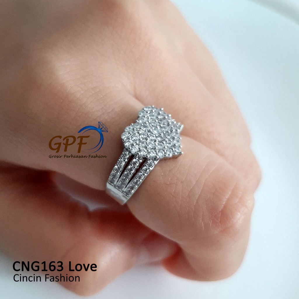 Cincin Love Mata Gold Plated Perhiasan fashion Import Premium Mewah Anti Karat cng163