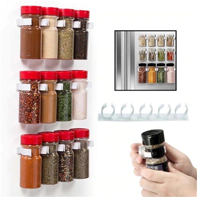 Rak Gantung Botol Bumbu Dapur Spice Bottle Storage Rack 2 PCS - G56 - White