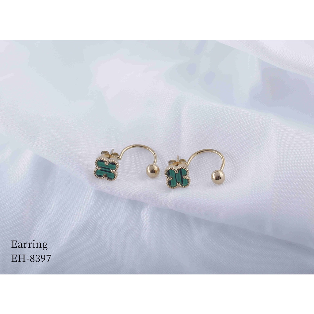 Anting Titanium Permata Warna Warni Perhiasan Wanita Jewelery 8397