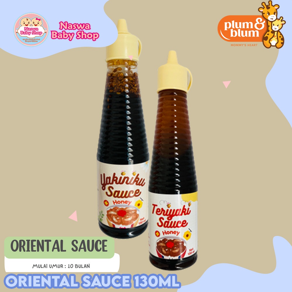 

Plum & Blum Kecap Oriental Sauce Serbaguna MPASI Bayi Tanpa MSG & Pengawet 10m+ 130ml