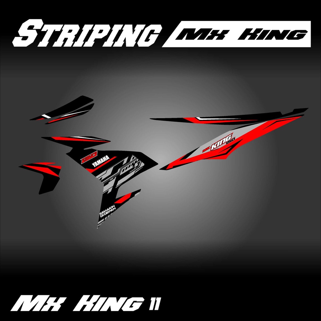 Striping sticker stiker MX King Desain Variasi