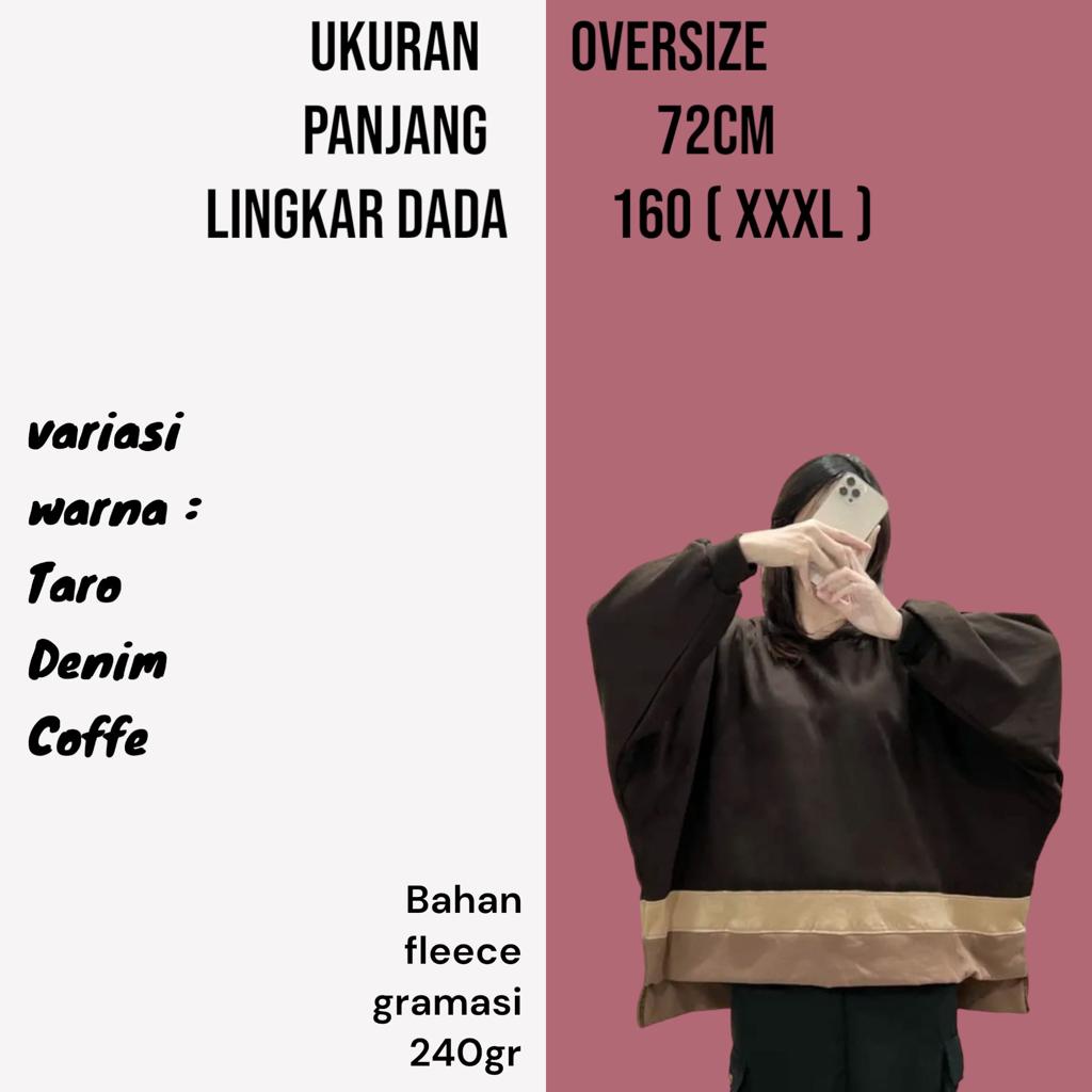 SWEATER XXXL BASIC COMBINED OVERSIZE KOREAN STYLE BIGSIZE SWETER WANITA JUMBO