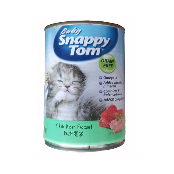 baby snappy tom 400 gram /makanan anak kucing snappy tom baby - CHICKEN FEAST