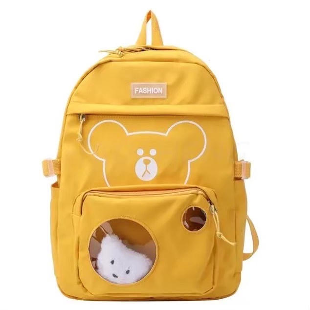 TAS SEKOLAH ANAK PEREMPUAN FREE BONEKA MINI TAS JOVANKA LABEL KOREAN STYLE ANAK TK SD TAS NGAJI LES 