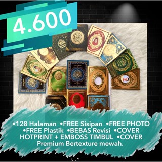 CETAK Buku Yasin Tahlil FREE PLASTIK !!! 128 halaman TIMBUL EMAS 40 hari 100 hari SISIPAN BUKU YASIN BAHAN ART PAPER GLOSSY Bahasa Arab Terjemahan Indonesia.