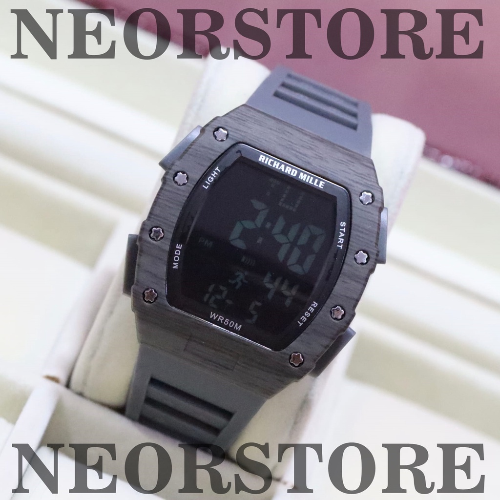 BISA COD Jam Tangan Pria RM-08 DIGITAL Strap Rubber