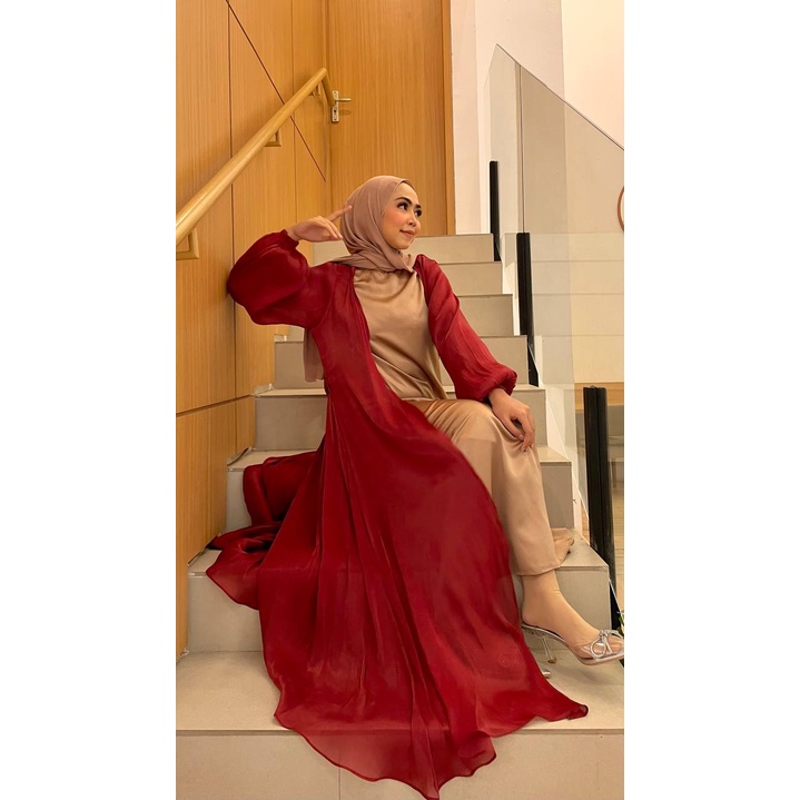 Laya Abaya Outer Turkey Shimer Silk