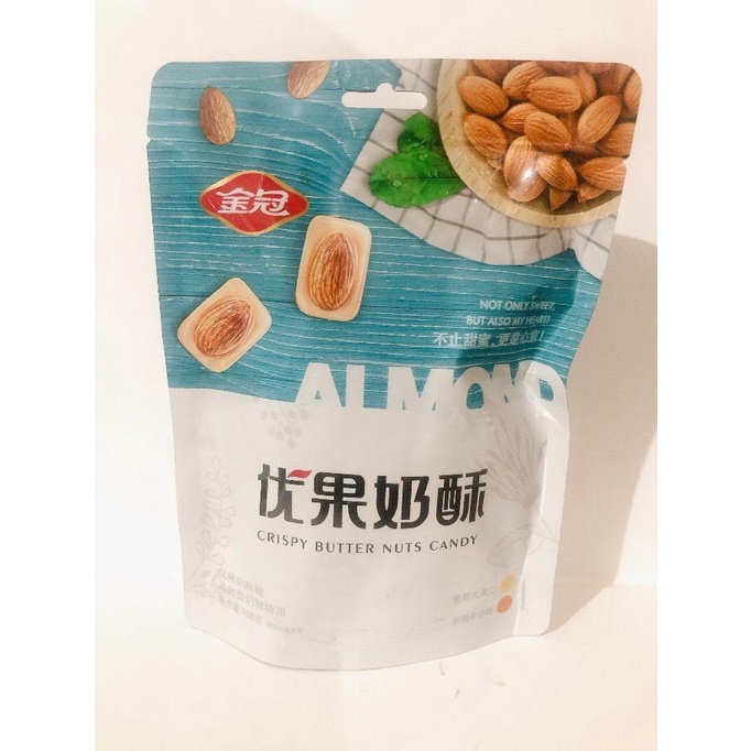 

Golden Crown Crispy Butter Nuts Candy / Permen Kacang Almond 108g