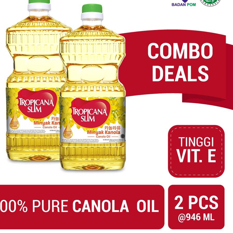 

❅ Twin Pack - Tropicana Slim Minyak Kanola 946ml - 100% Pure Canola Oil ™