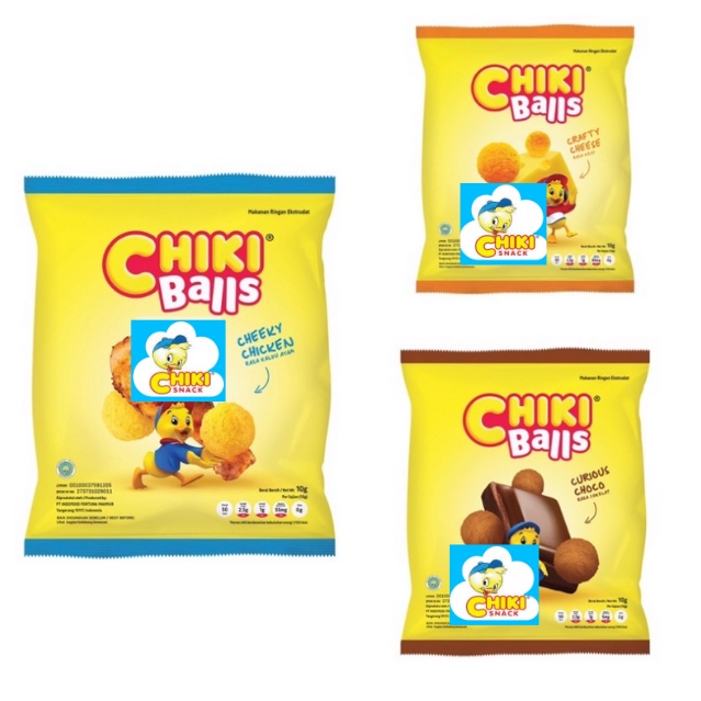 

CHIKI BALLS 16 GRAM AYAM KEJU COKLAT TWIST BALL JAGUNG BAKAR CHICKEN CHEESE CHOCOLATE ROASTED CORN CEMILAN