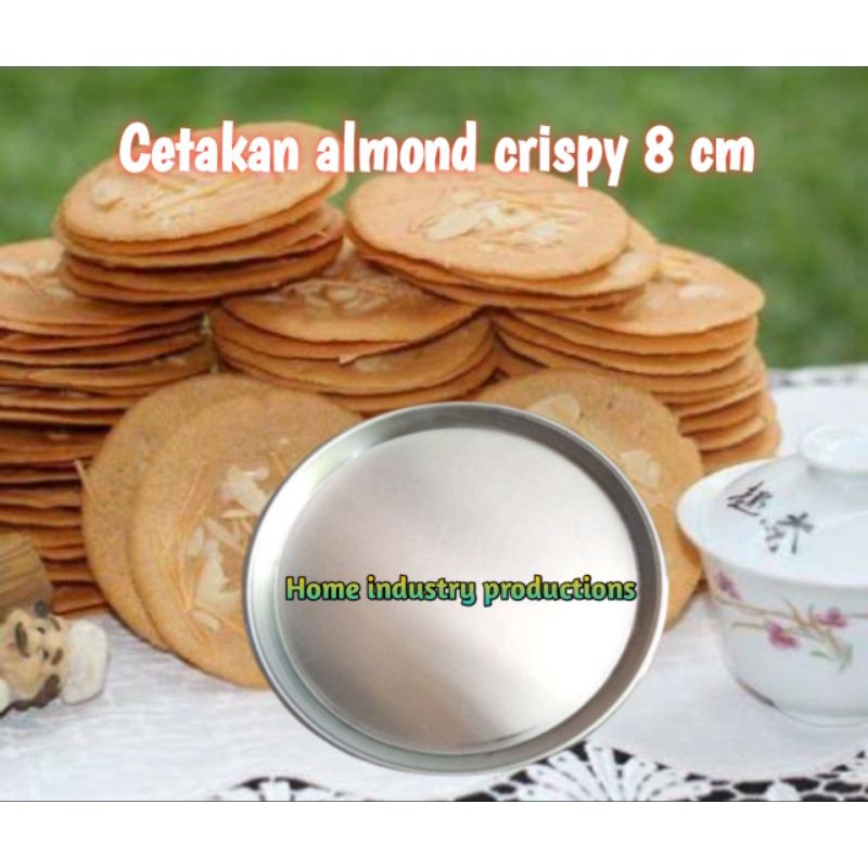 Cetakan almond crispy 8cm / loyang cookies almond crispy