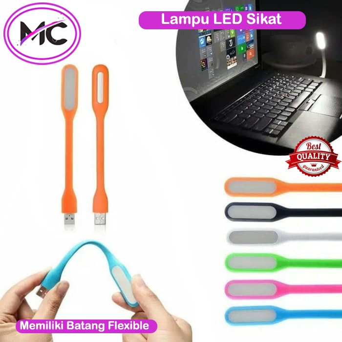 Lampu LED USB Laptop Murah Baca Model Sikat Unik Lucu Flexible Emergency Light Warna Warni