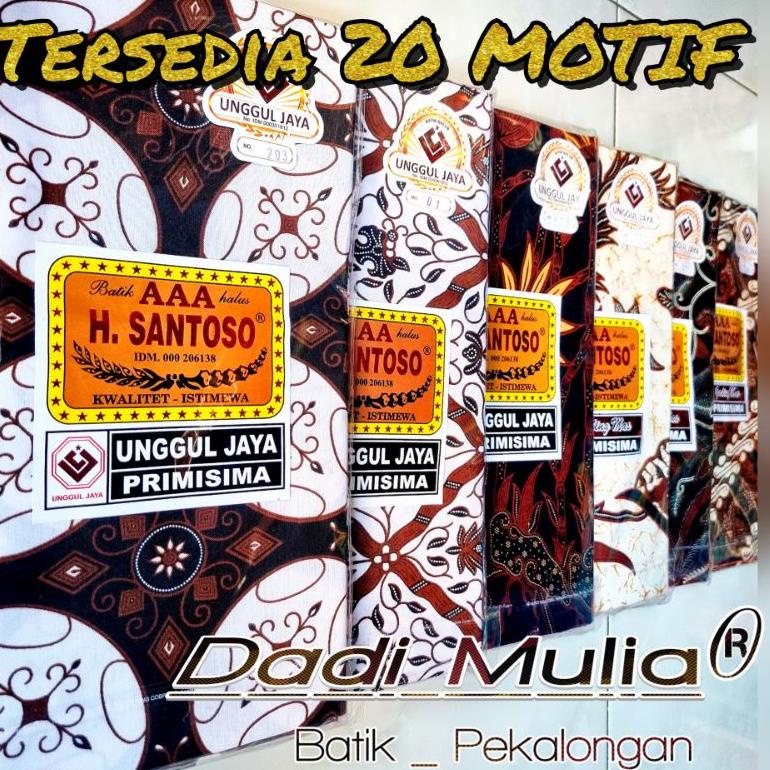 TERBARU KAIN PANJANG SANTOSO UNGGUL JAYA berkualitas / kain unggul jaya / cukin / samping h santoso 