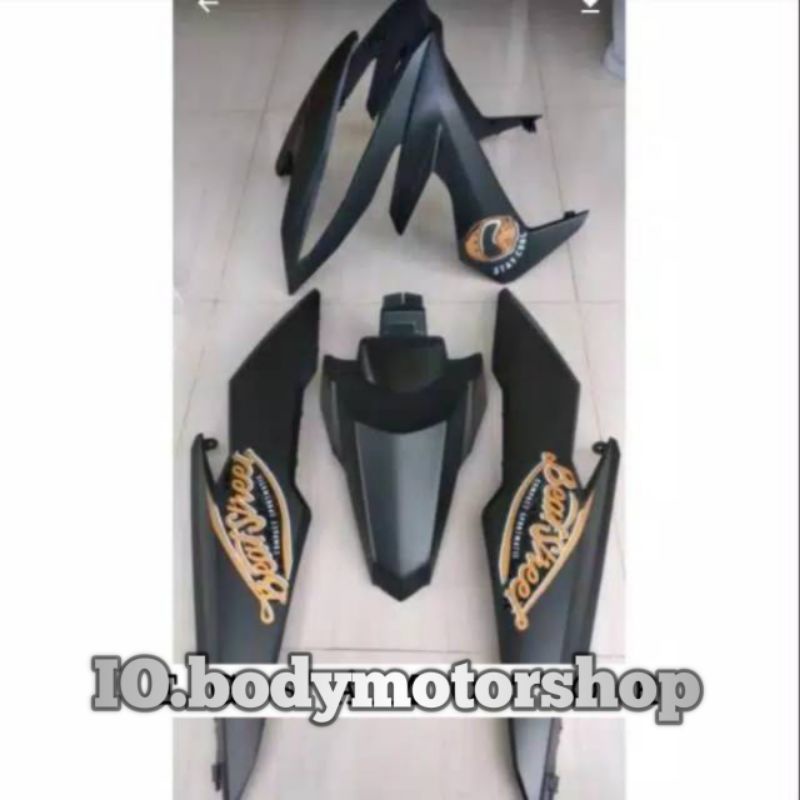 Honda beat street paket cover body Honda beet street hitam doff