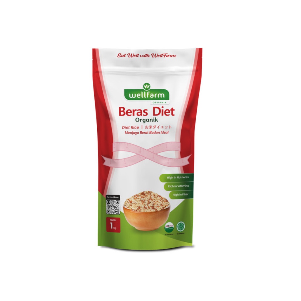 

Beras Diet Organik 1kg - Wellfarm