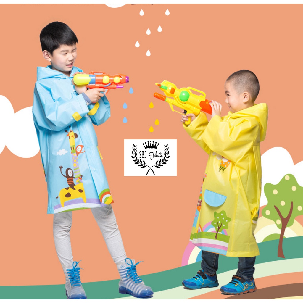 JAS HUJAN ANAK PREMIUM / CHILDREN RAINCOAT KARIKATUR KARAKTER