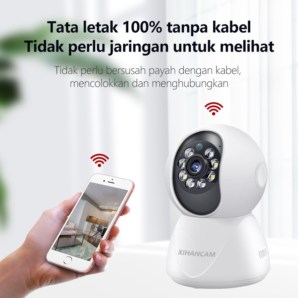 XIHANCAM Smart Cctv Wireless 4MP IP Camera Cctv Wifi Kamera Cctv Murah Lampu Cctv Kamera Wifi Jarak Jauh Lewat HP Kamera Pengintai Indoor PTZ Iot Home Automation