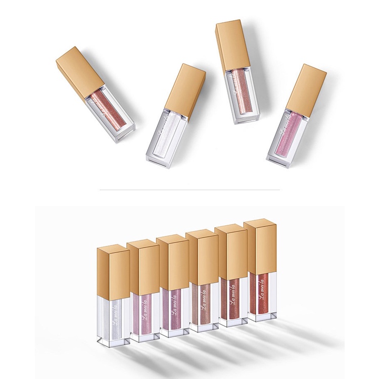 LAMEILA Glitter Eyeshadow Liquid Cair Korea 6 Warna Waterproof Long Last LA062