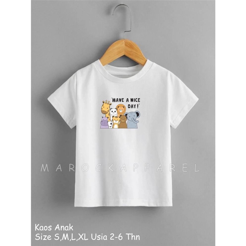 Kaos Anak Karakter Have a nice Day - Kaos Anak Unisex