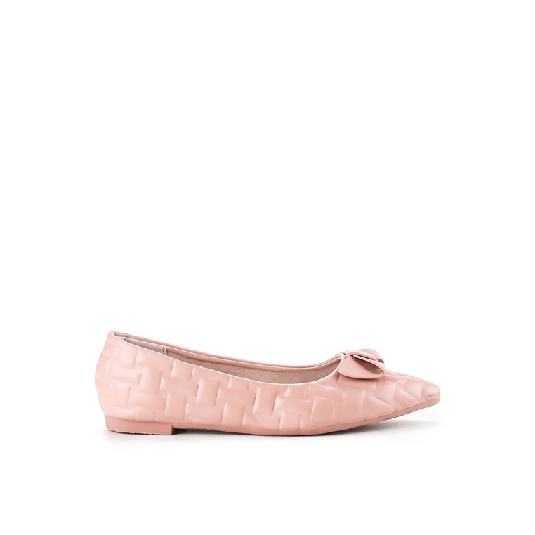 Sepatu Flat Playboy Original PU upper Lepes Kondangan Keren Branded Gloria Wanita Woman Pink Merah M