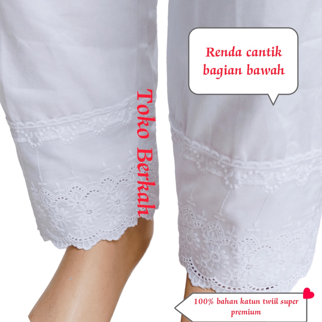 celana haji umroh wanita bahan katun twiil super premium merek Alif 100% original