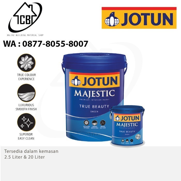 Cat Tembok Jotun Majestic True Beauty Sheen Skylight 1624 - 20L Terlaris