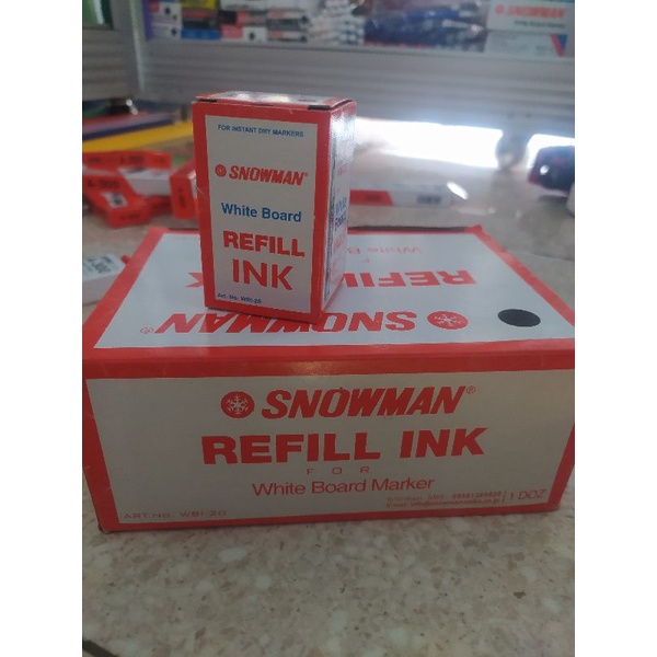 

Refill Ink Snowman Isi Spidol Snowman Board Marker Snowman Permanent