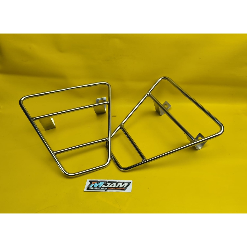 Side bag honda win rak samping honda win 100 krom crome