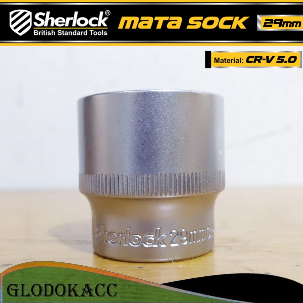 Kunci Shock 29 mm 6 PT / Sherlock Mata Sok/Sock 1/2 inch