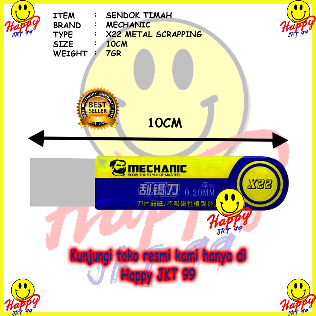 [ HAPPY JKT 99 ] MECHANIC X22 X 22 PLAT BESI STAINLESS PEMBUKA CONGKELAN LCD