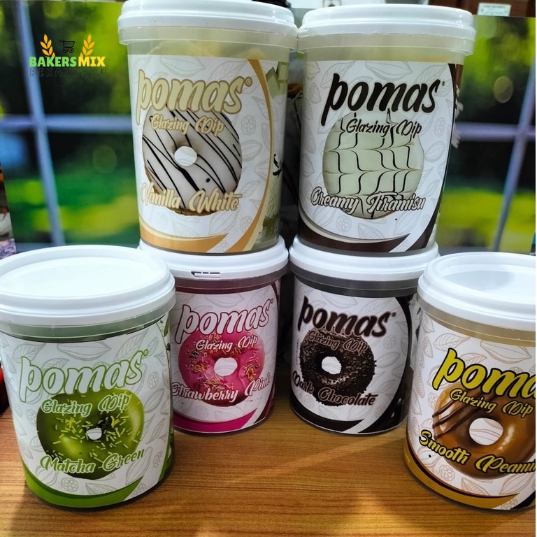 

POMAS GLAZE All variant Rasa / Glaze Murah / Selai Toping Donut (BPOM & HALAL)