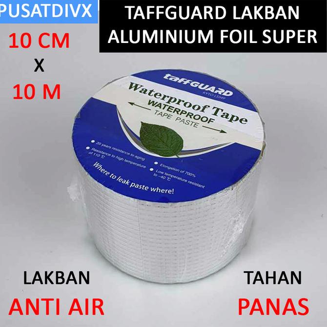 

TAFFGUARD LAKBAN ALUMINIUM FOIL SUPER ADHESIVE DUCT TAPE WATERPROOF JUAL