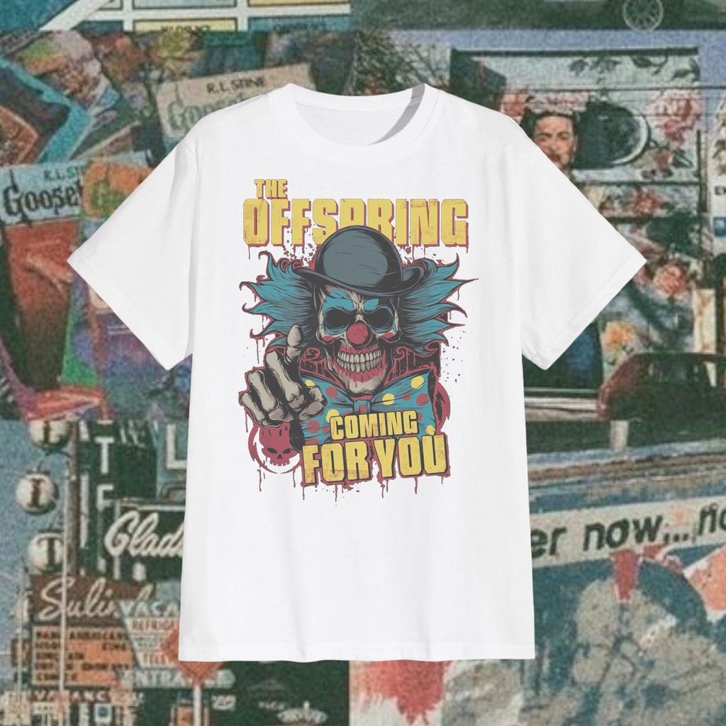 OSSU TSHIRT ROCK BAND THE OFFSPRING VINTAGE BAND ALTERNAVTIVE ROCK HEAVY COTTON | KAOS REGULER OVERS