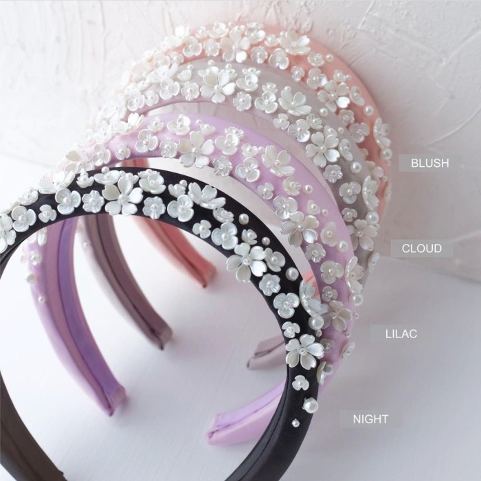 Terlaris Handmadepita X Mmehuillet Snow Fleur Wide Bando