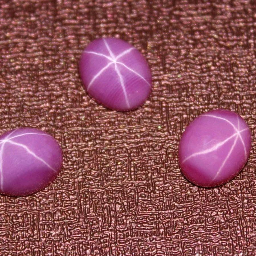 ♛ BATU PERMATA AMERICAN STAR PINK RUBY MINIMALIS ➻