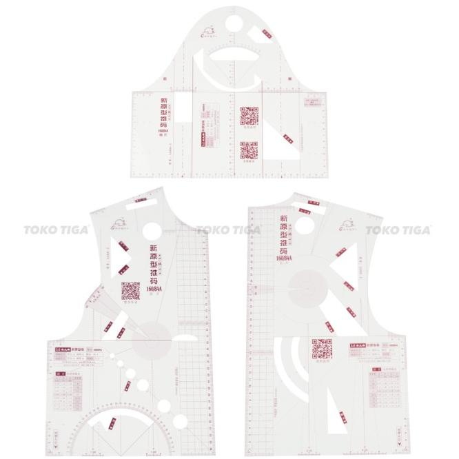 

Nn134 Penggaris Pola Set Drafting Skala Badan 1 1 Prototype Ruler 160