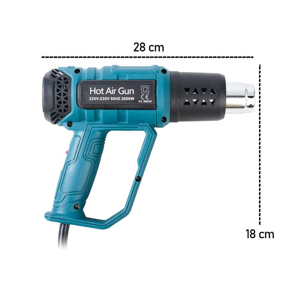 Heat Gun Air Dryer for soldering Thermal 220V - MT22 - Green