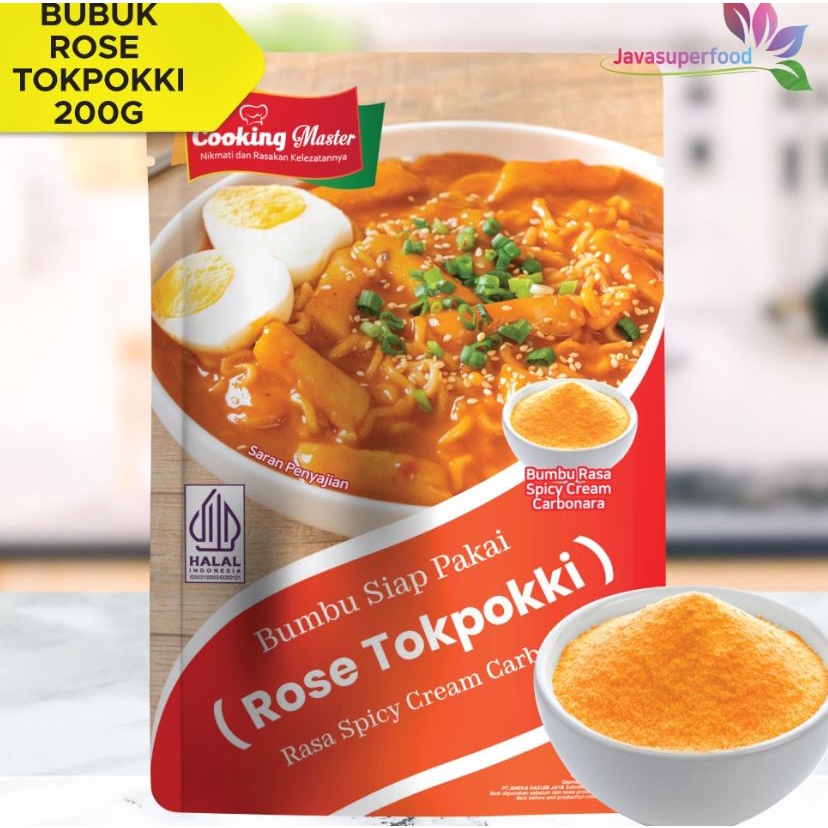 Bubuk Saus Tokpokki  Rose Tteokbokki  Spicy Cream Carbonara Tteokbokki 200 Grm