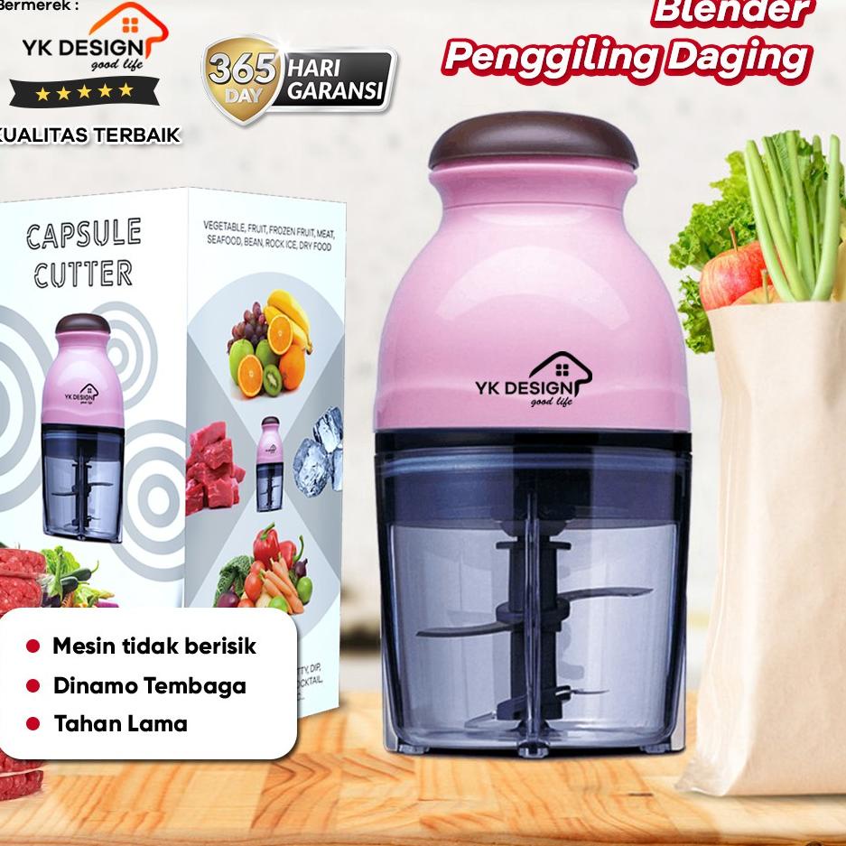 ♥ Blender Penggiling Daging / Blender mini Capsule / penggiling daging ,buah bermerek YK DESIGN YK-1