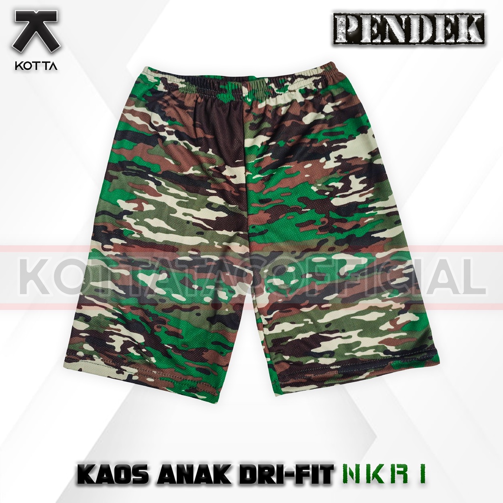 SETELAN KAOS BAJU TRANING DRYFIT ANAK LORENG KASAD NKRI TNI TERBARU