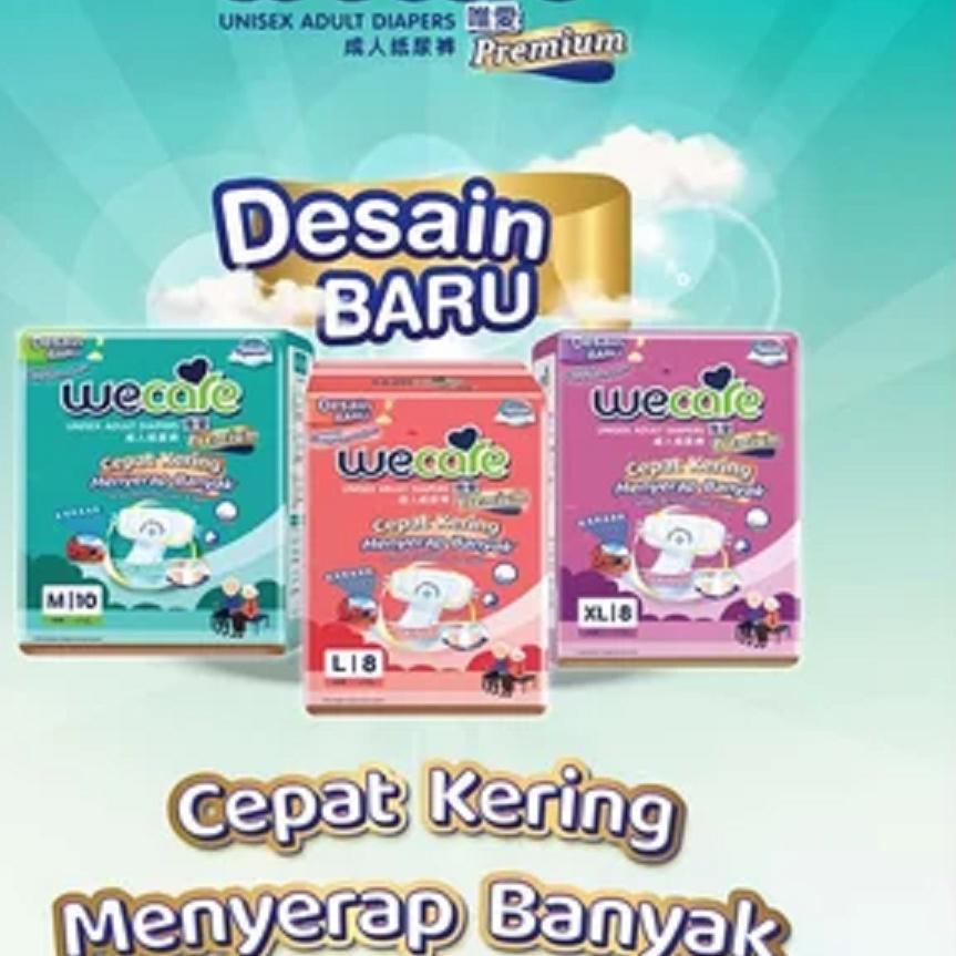 ◊ Pempers wecare Adult Diapers PREMIUM M10 L8 XL8 Popok Perekat WE CARE ➶