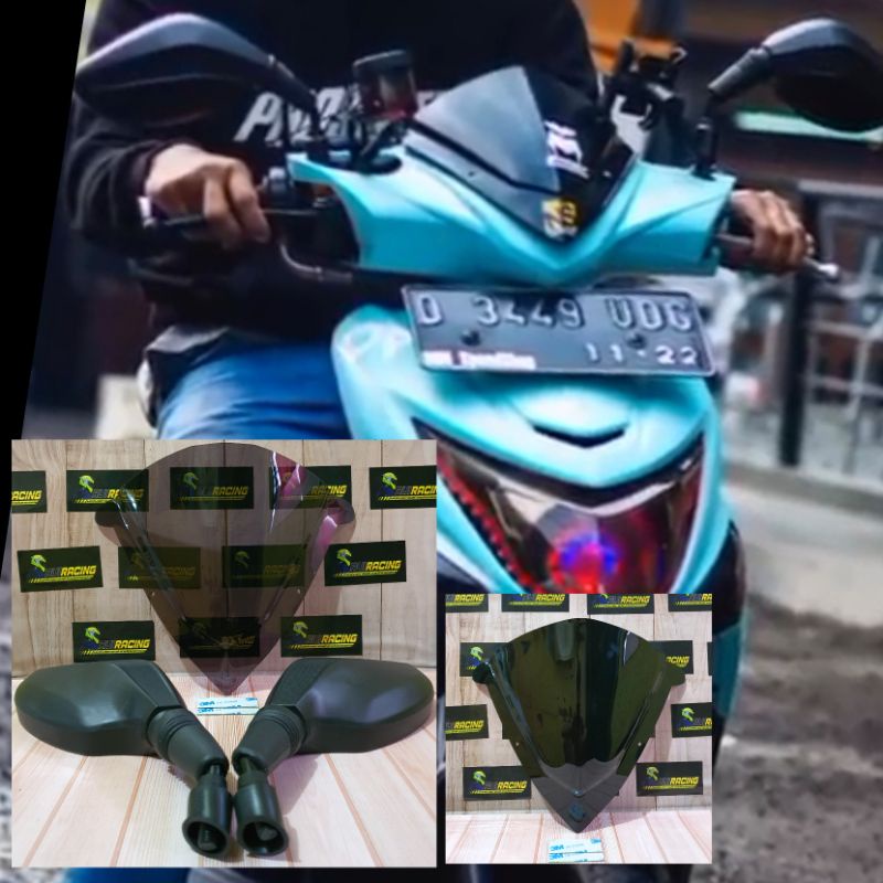 VISOR HONDA BEAT POP PLUS SPION CLICK