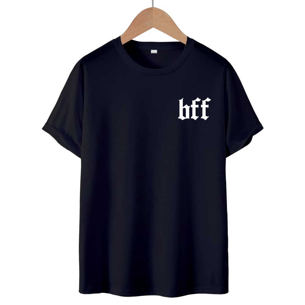 KAOS T-SHIRT LOGO BFF / KAOS DISTRO WANITA.