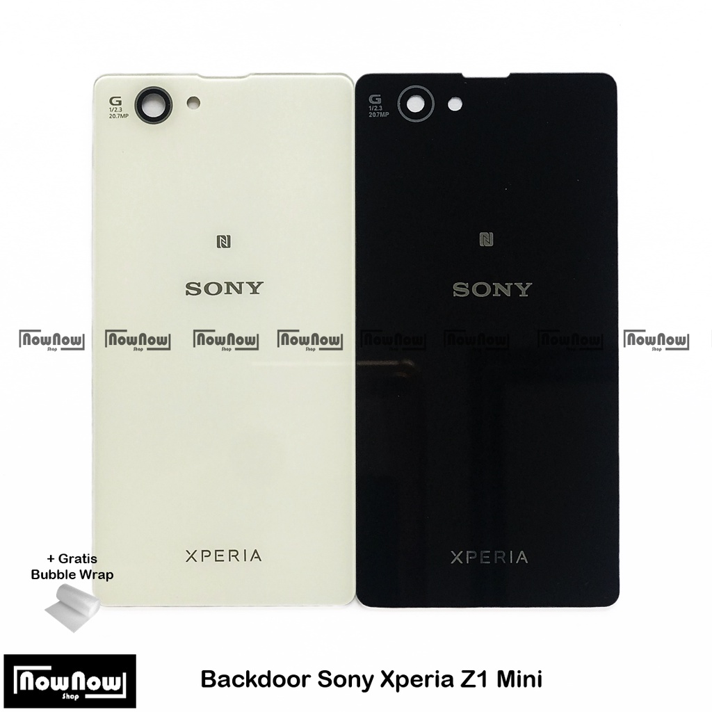 Backdoor Tutup Belakang Baterai Sony Z1 Mini / Z1 Compact D5502 D5503 SO-02F Backcover Back Casing Housing Cover Belakang Back Case Panel Replacement