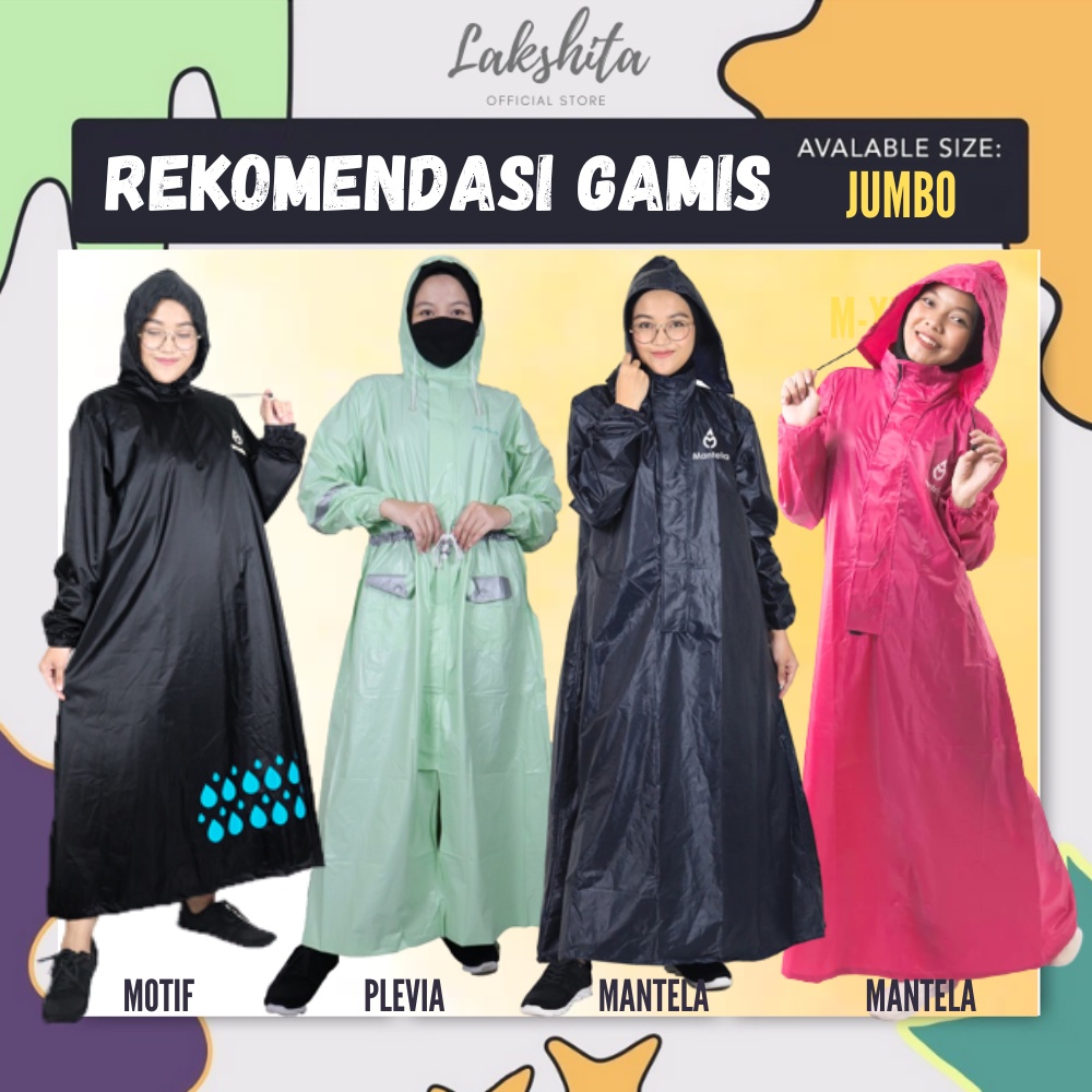 ORIGINAL MANTELA Jas Hujan Wanita Panjang Dewasa Model Gamis Muslimah Mantel Ujan syari Hijab Ukuran Jumbo XXXL Bahan Tebal Premium Ada Resleting Panjang Fashionable Model Syar'i Korea Lucu Trendy Kekinian Motif Polos Harga Murah Terbaik Terbaru Garansi