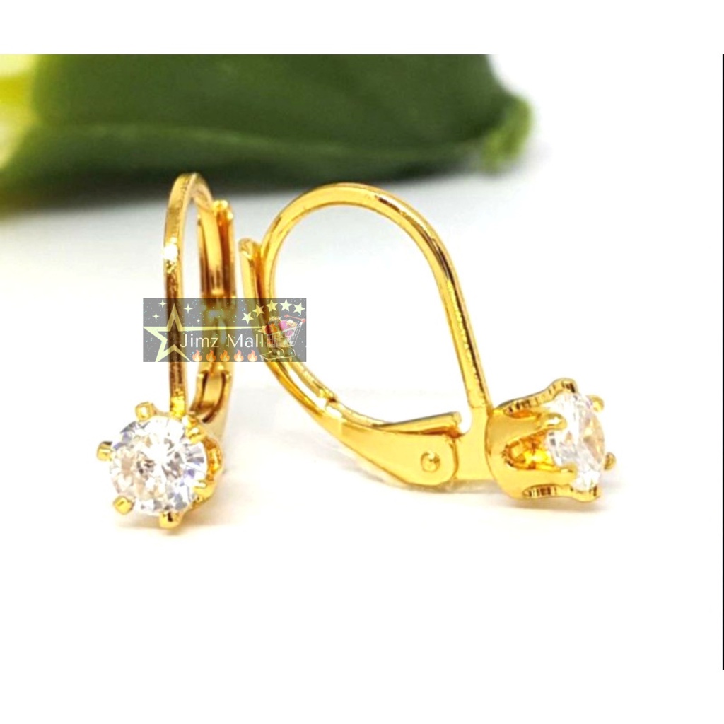 COD - Anting Titanium Wanita Anting Desi Permata Anti Karat Tidak Alergi Anting xuping permata desi / Anting Desi Mata Xuping