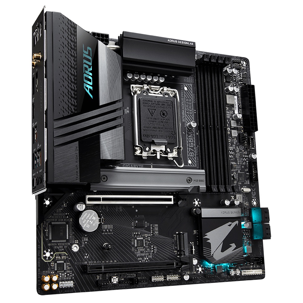 GIGABYTE B760M AORUS PRO AX DDR5 | MOTHERBOARD INTEL LGA1700 M ATX