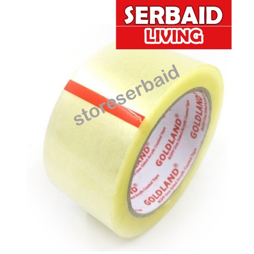 

SERBAID Lakban Bening 2 inch x 90 yard (45mm x 90yard) setara Daimaru